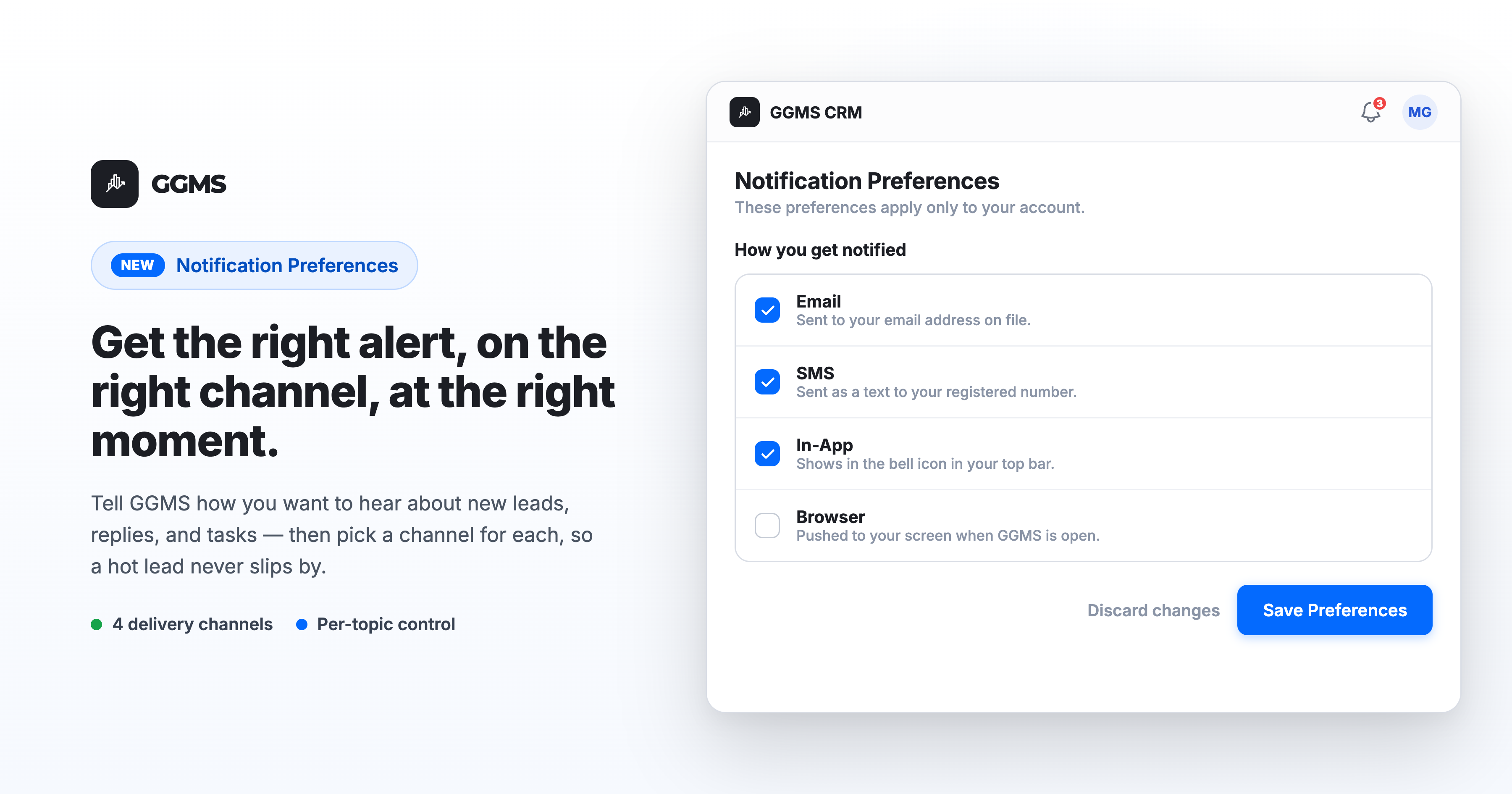 Get the Right Alert, on the Right Channel, at the Right Moment